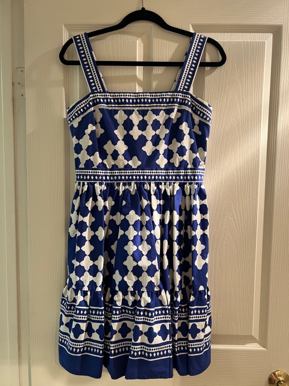 kate spade Blue and White Printed Mini Dress